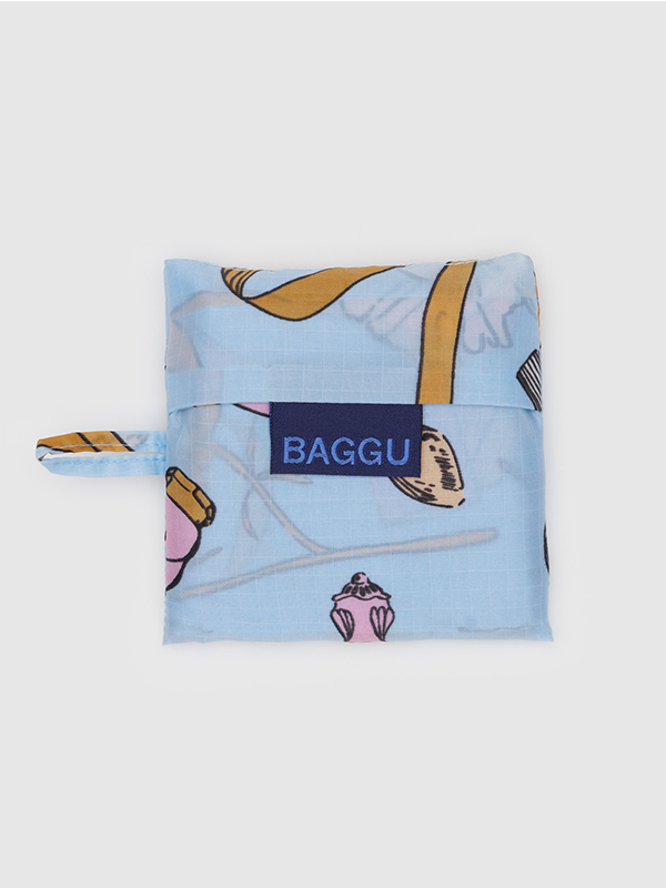 Baby Baggu, a small, lightweight, and versatile tote bag designed for carrying essentials in style, perfect for everyday use or as a mini accessory.