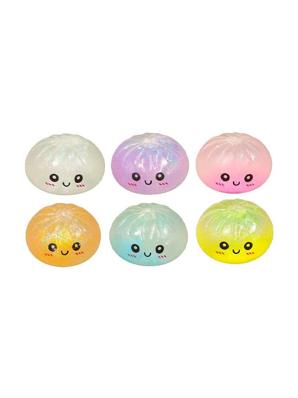 Glow In The Dark Bao Bun Dumpling Squishy Toy: Assorted