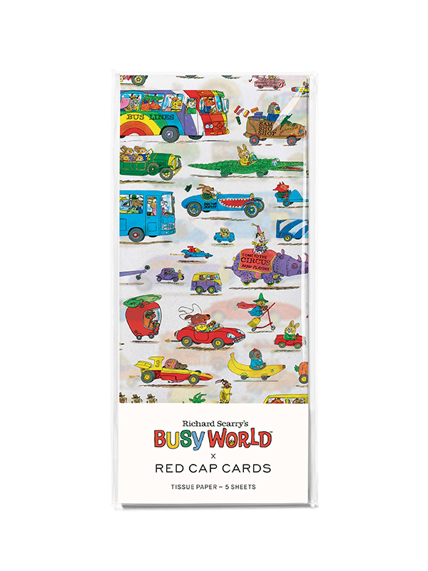 Busytown Cars Tissue Paper