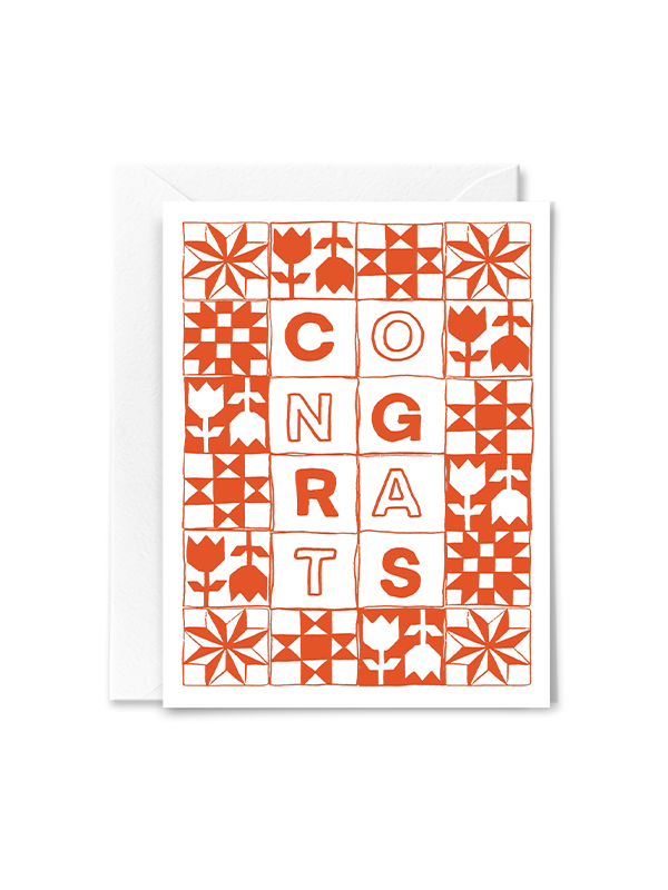 Congrats Quilt Card