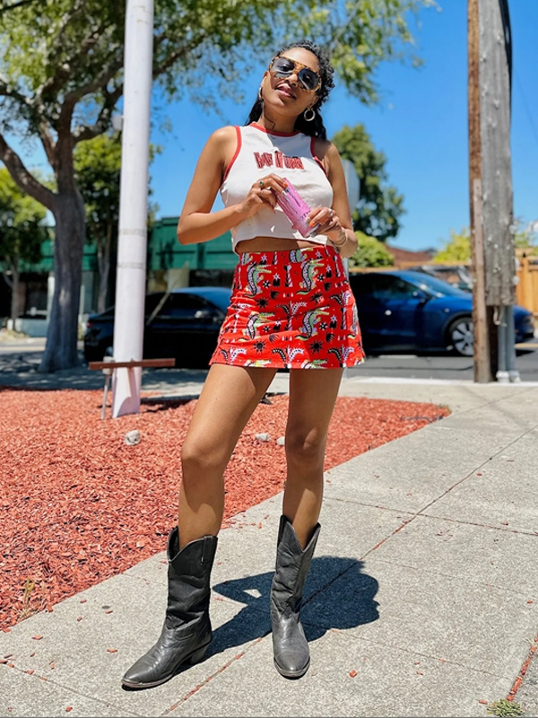 Cheeky Skort: Crocodilo