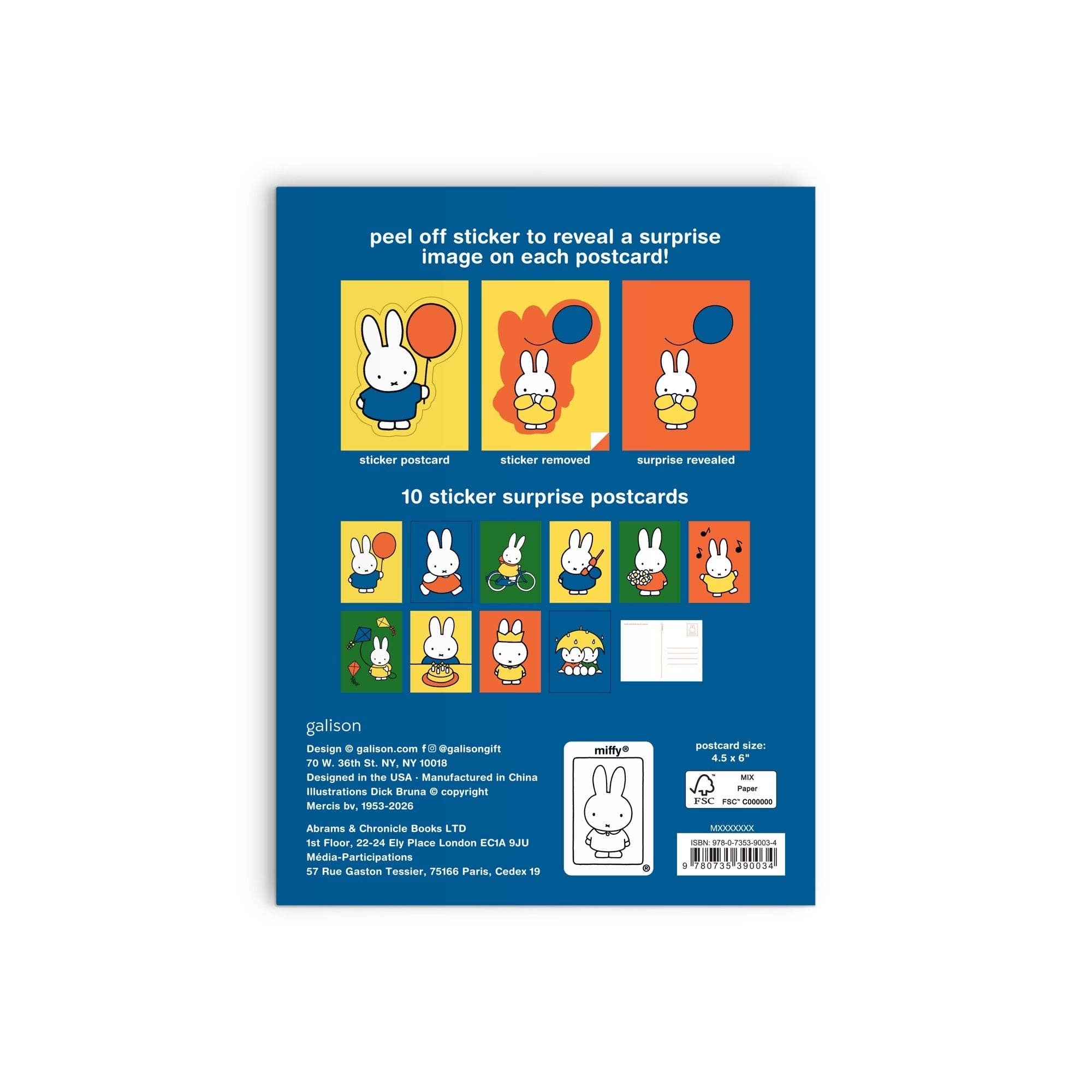 Miffy Postcard Sticker Book