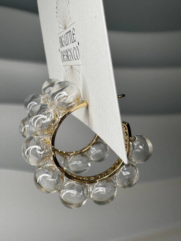 Glass Bubble Hoops: The Wilfred