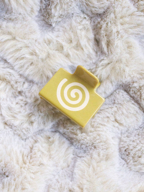 Pia Clip: Charteuse Swirl