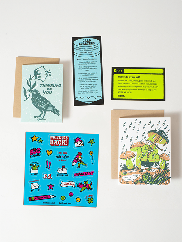 Write Me Back Pen Pal Kit: Rain Walk + Crow