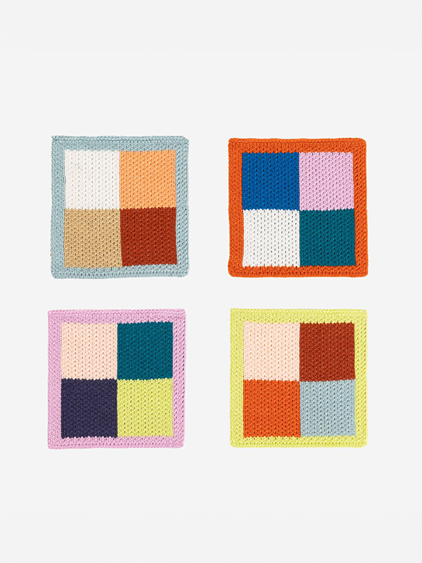 Color Patch Coaster Set: Desert