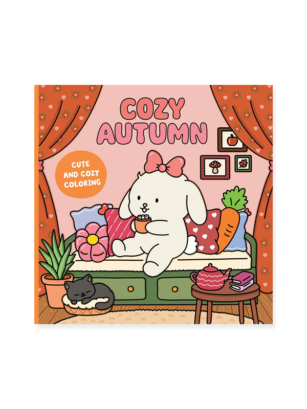 Cozy Autumn: A Cute & Cozy Coloring Book