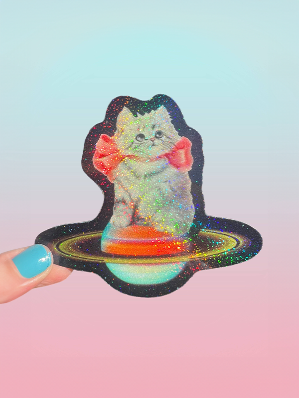 Planetary Kitten Sticker