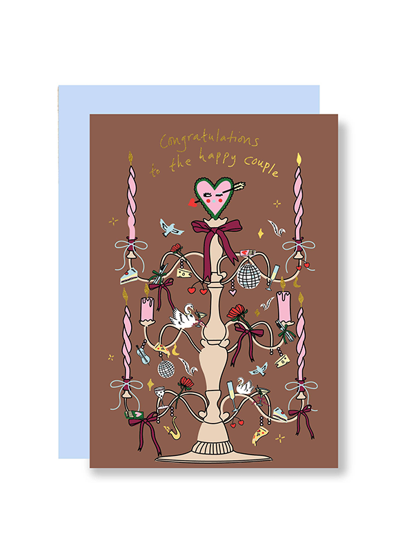 Wedding Candelabra Card