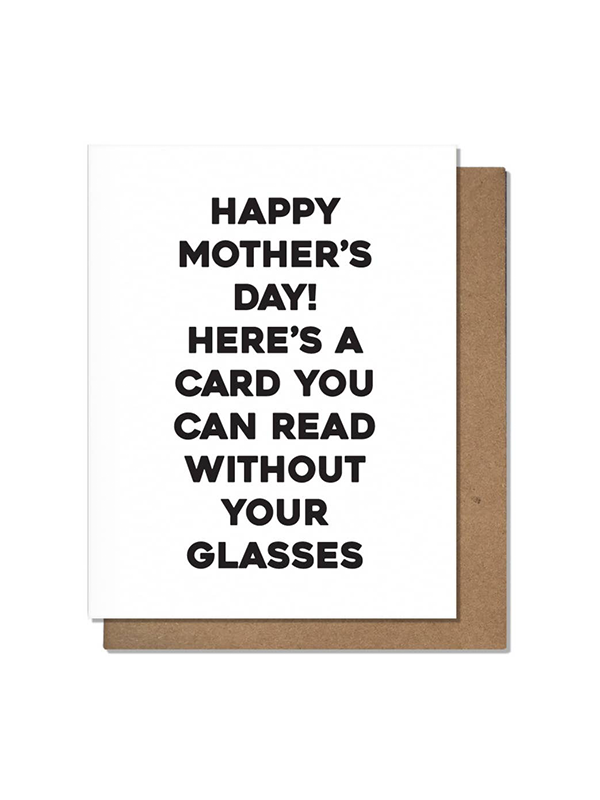 Mom Glasses Mother's Day Card