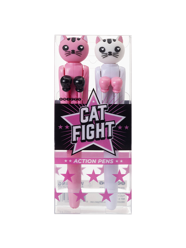 Cat Fight Action Pens: Set of 2