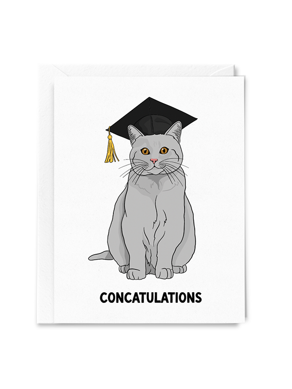 Concatulations Cat Graduation Card