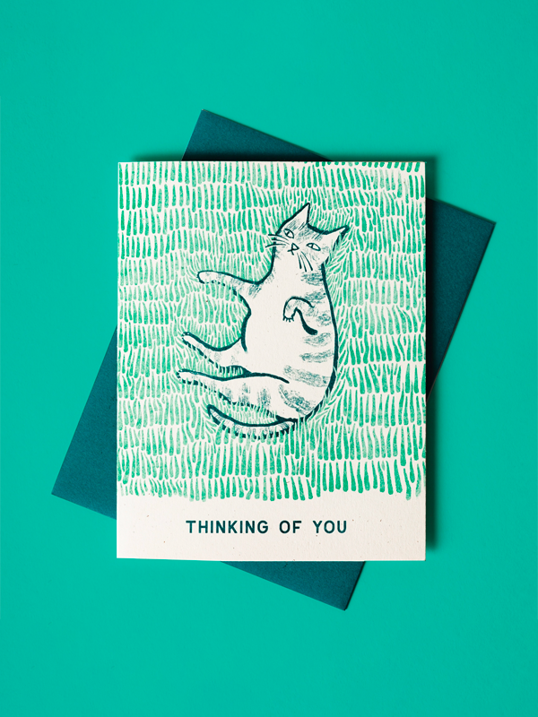 Thinking of You Cat Card
