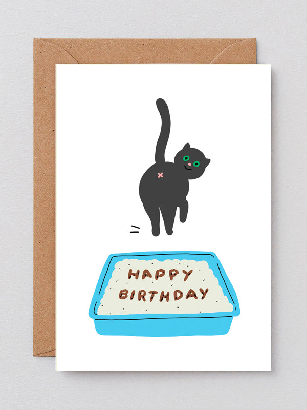 Birthday Cat Poop Card