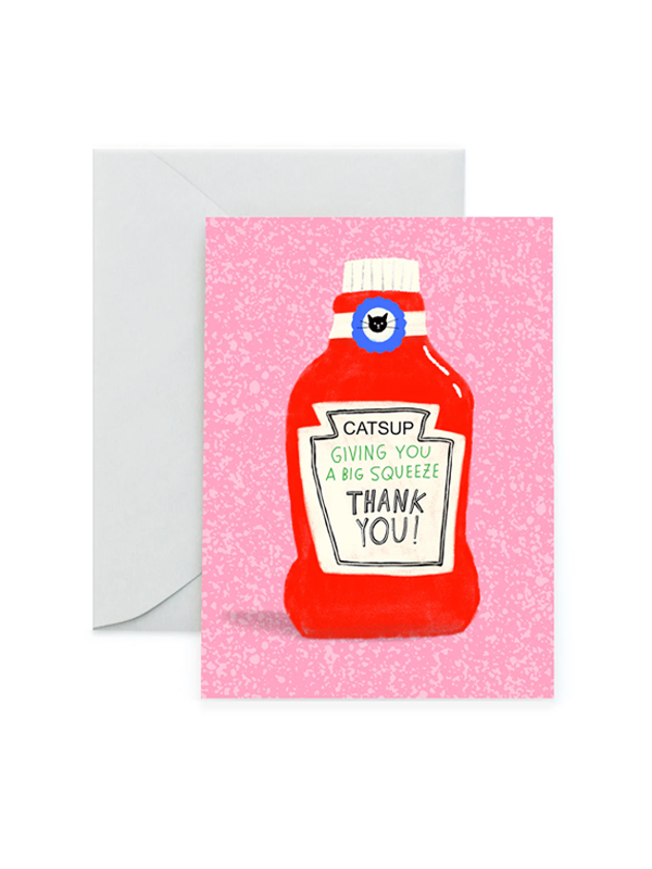 Catsup Thank You Card (Ketchup)