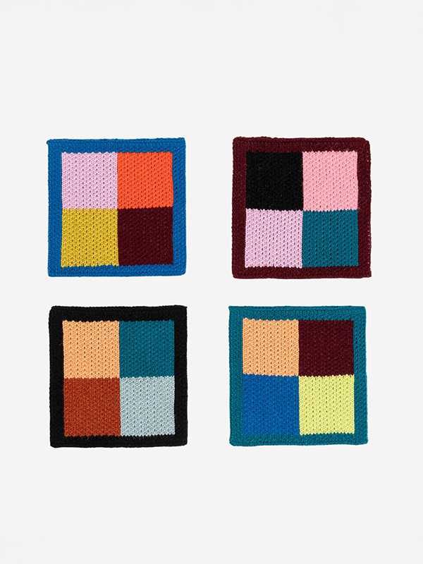 Color Patch Coaster Set: Sport