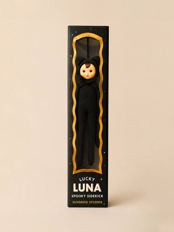 Spooky Sidekick Halloween Ornament: Lucky Luna