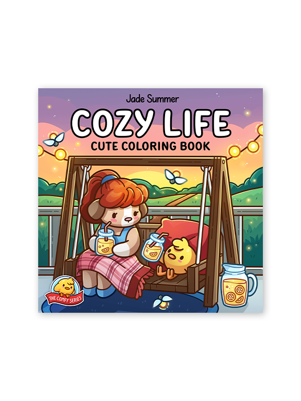 Cozy Life: Cute Coloring Book