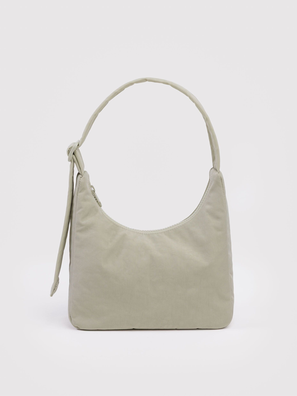 Mini Nylon Shoulder Bag: Celadon