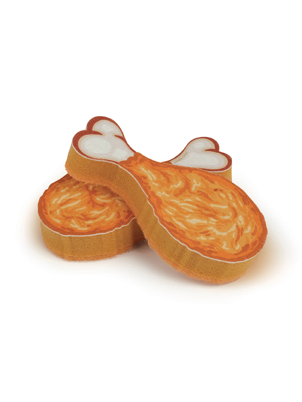 Crispy Clean Fried Chicken Sponges: Set of 2