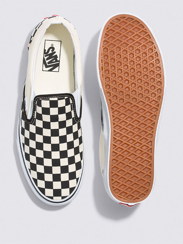 Vans Slip-On Checkerboard Shoes: Black/Off-White – Edge of Urge