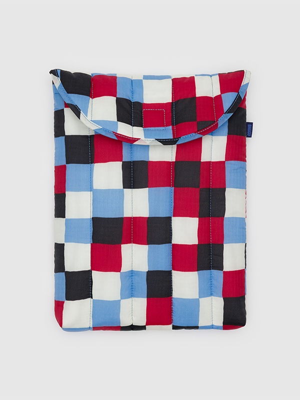 Puffy Laptop Sleeve 14": Painted Check