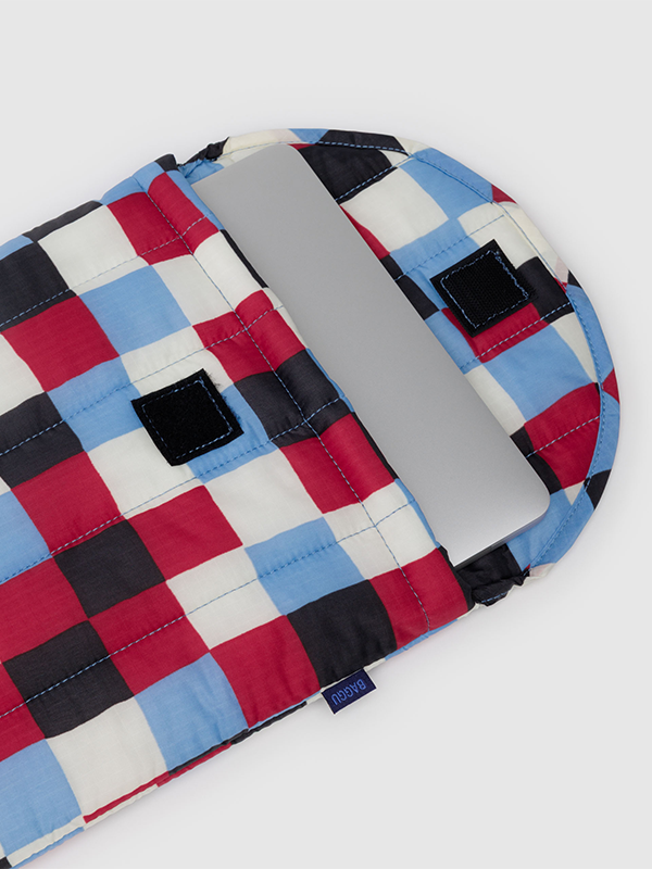 Puffy Laptop Sleeve 14": Painted Check