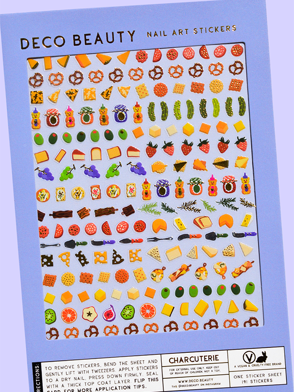 Charcuterie Nail Art Stickers