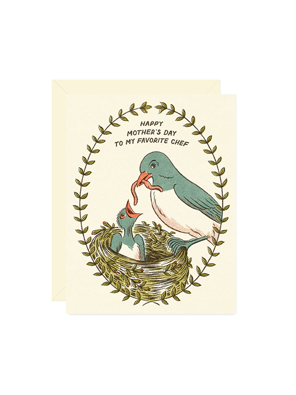 Mother's Day Bird and Worm Card