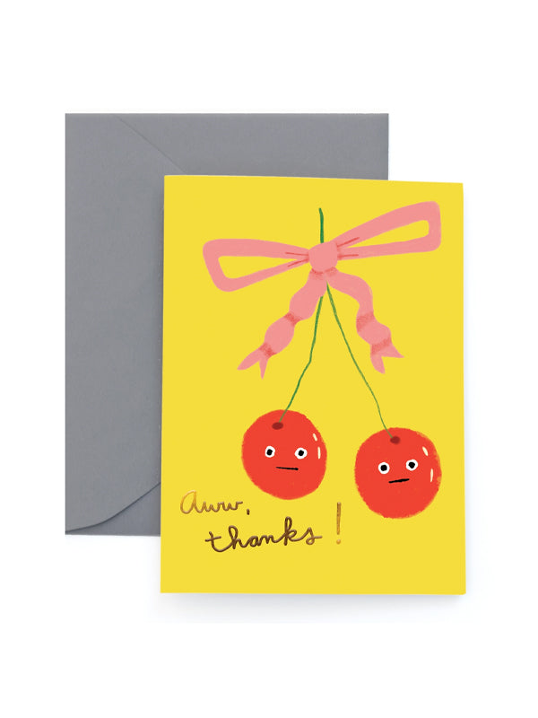 Sweet Cherries Thank You Card