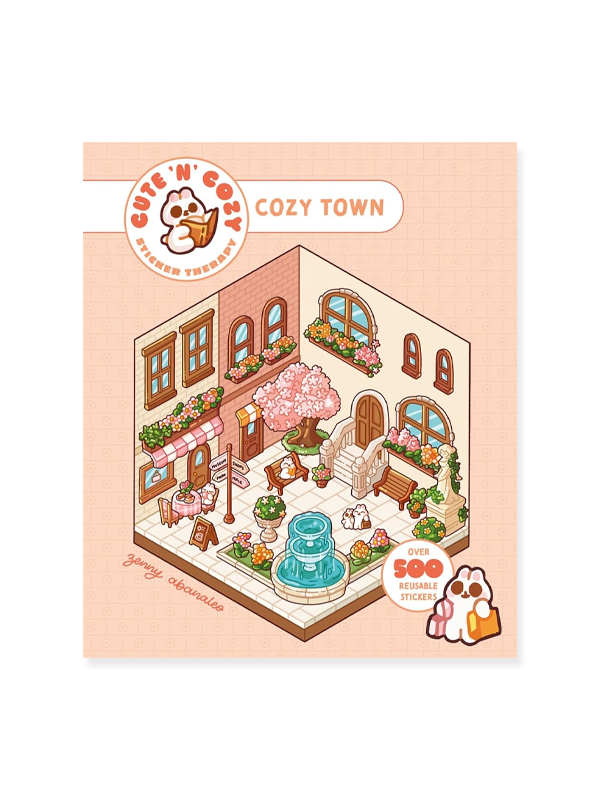 Cute 'n' Cozy Sticker Therapy: Cute 'n' Cozy Town