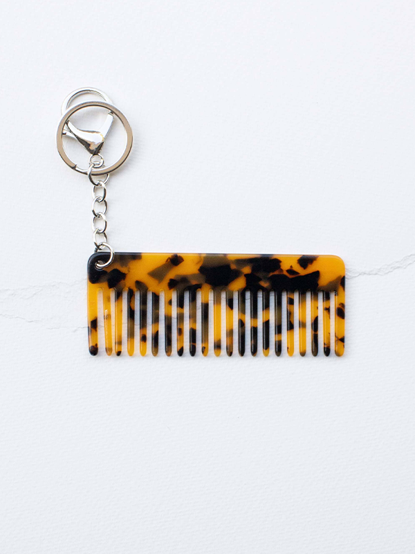 Comb Bag Charm: Amber Mix