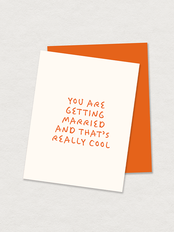 You Are Getting Married Card