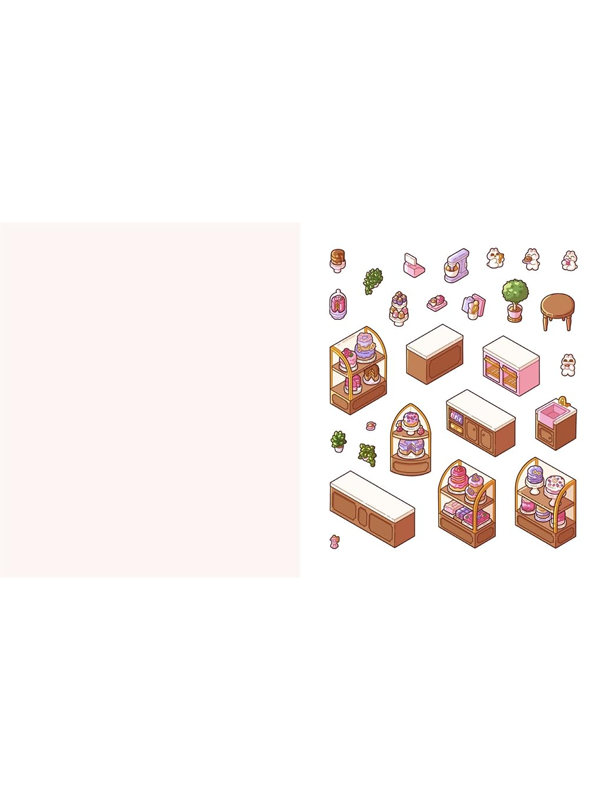 Cute 'n' Cozy Sticker Therapy: Cute 'n' Cozy Town