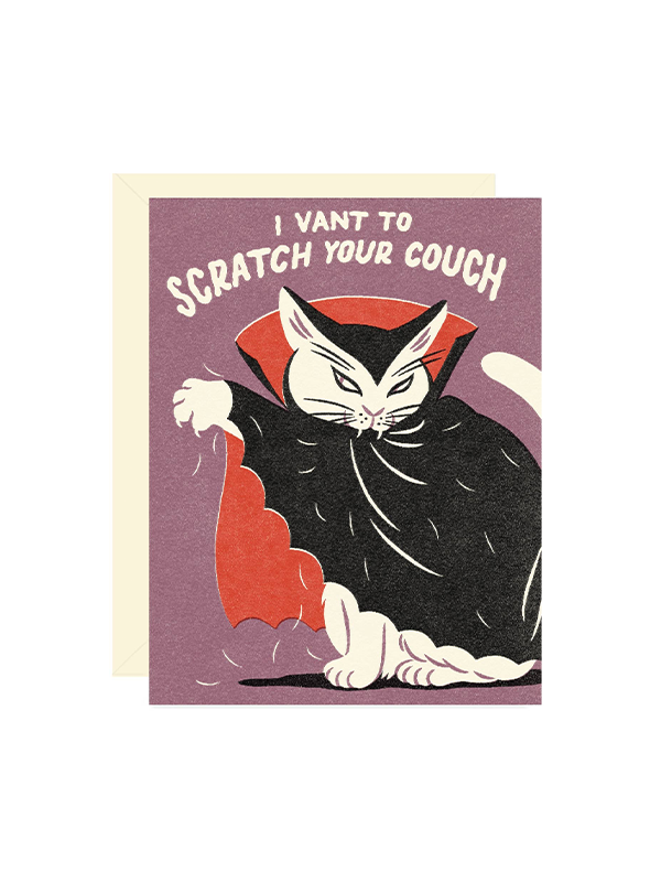 Dracula Cat Card