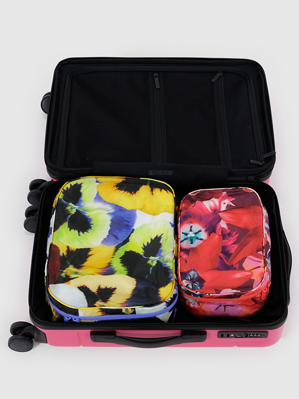 Baggu Packing Cube Set, a set of lightweight, durable cubes designed to help organize and pack your clothes and accessories efficiently for travel.