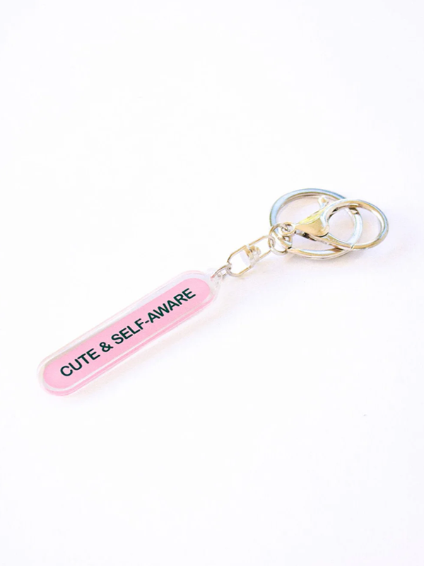 Cute & Self-Aware Recycled Acrylic Keychain