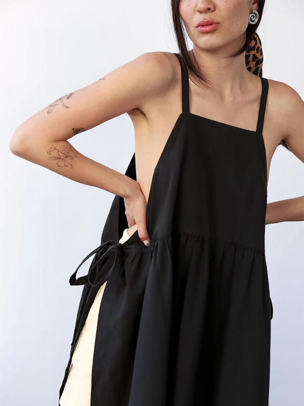 Noble Apron Dress: Ash