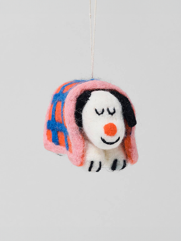 Hanging Felt Ornament: Mimi Dog