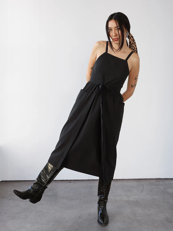 Noble Apron Dress: Ash