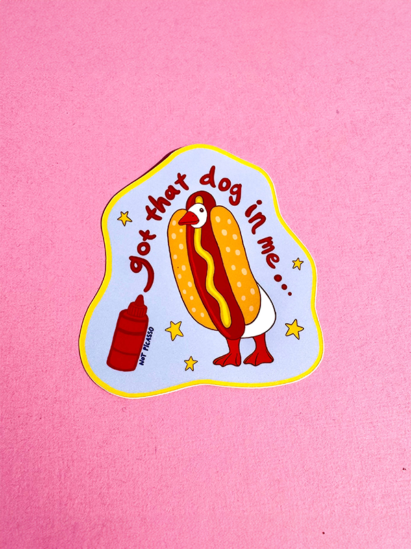 Got that Dog in Me Goose Sticker 