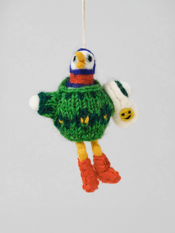 Hanging Felt Ornament: Bird