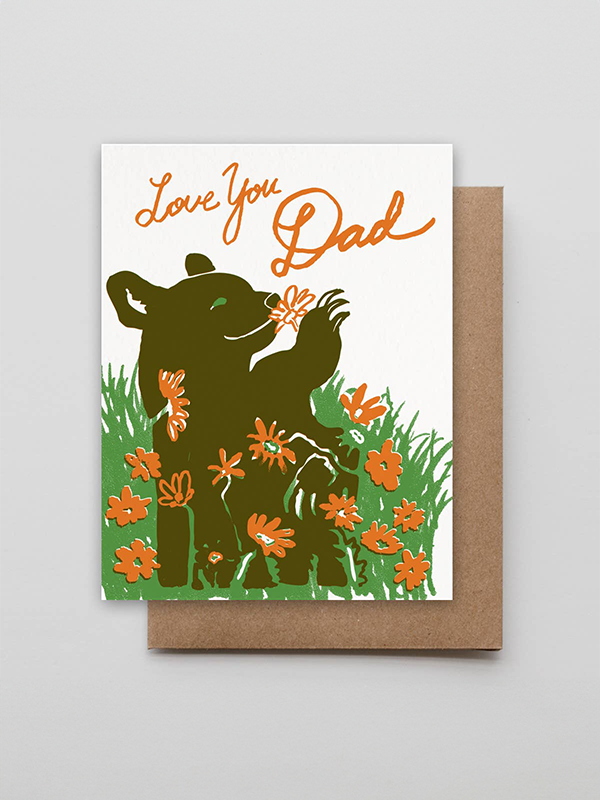 Love You Dad Bear Card