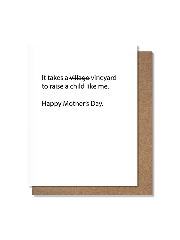 Takes A Vineyard Mother's Day Card
