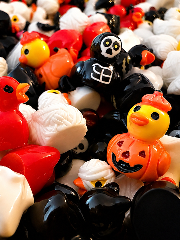 Mini Halloween Duck Figurine: Assorted