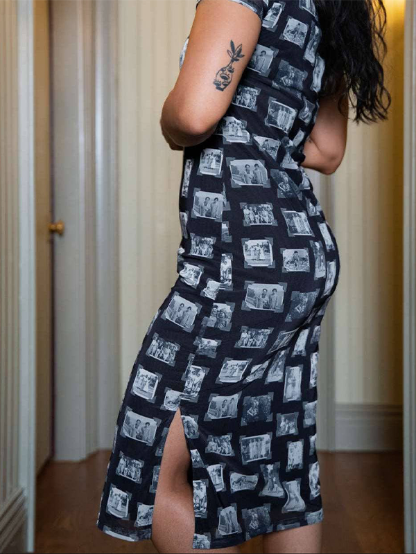 Mabel Keepsake Photo Mesh Dress