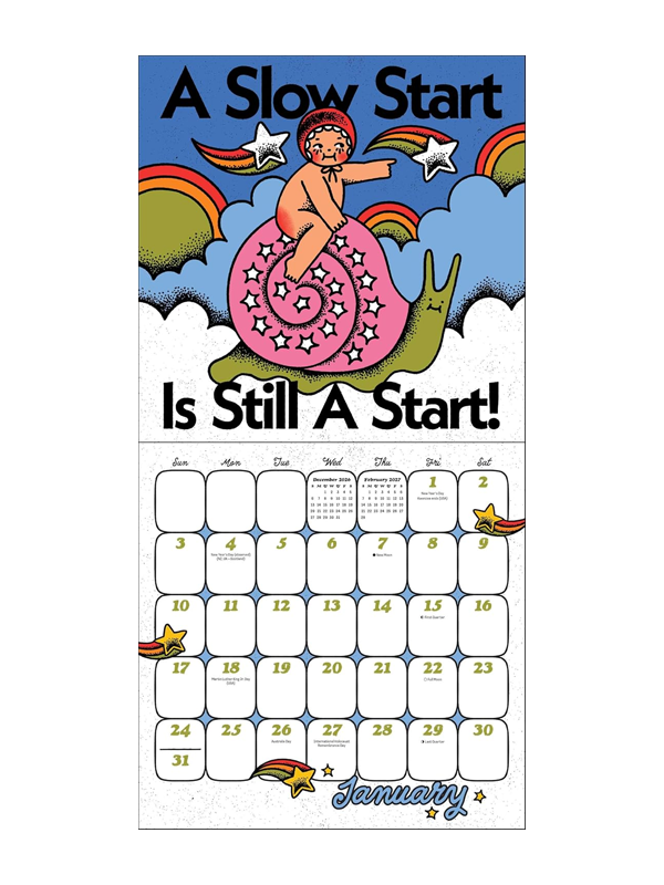 Ren-O-Graphics 2027 Wall Calendar with Stickers