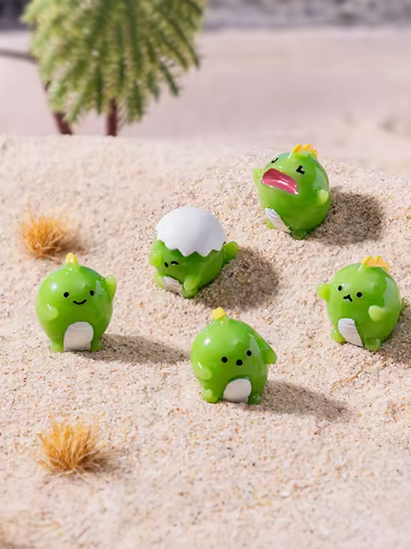 Mini Green Dino Buddy Figurine: Assorted