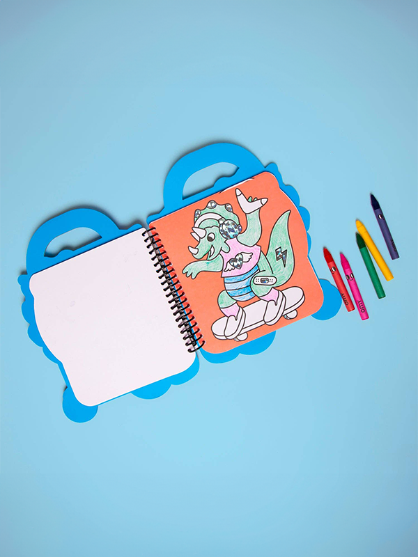 Super Coloring & Sticker Book: Dino