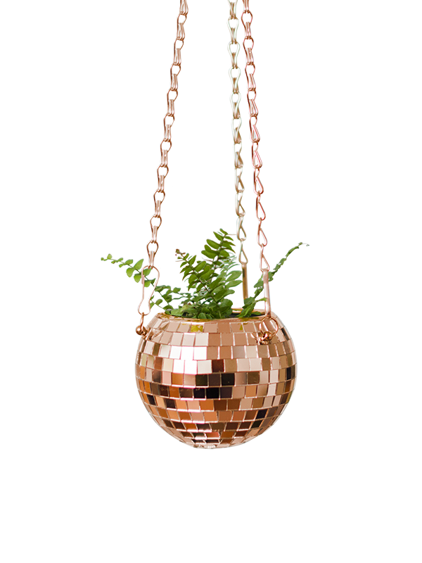 Disco Ball Planter: Small Rose Gold (4 inch) – Edge of Urge